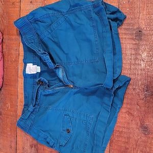 Dark Teal Cargo Shorts